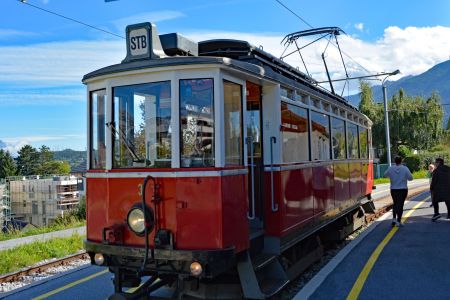 00 40 Jahr Jubiläum Tirol 2025 Nostalgietriebwagen der Stubaitalbahn