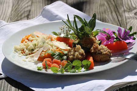 Gefüllte Champignons
