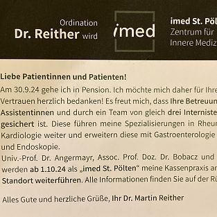 Neuer beratender Arzt in NÖ